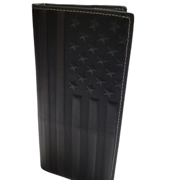 Genuine Leather Patriotic Collection Men's Wallet - Picture 1 of 12